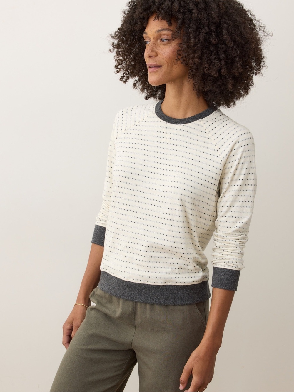 Marine Layer Juno Reversible Raglan Sweatshirt
